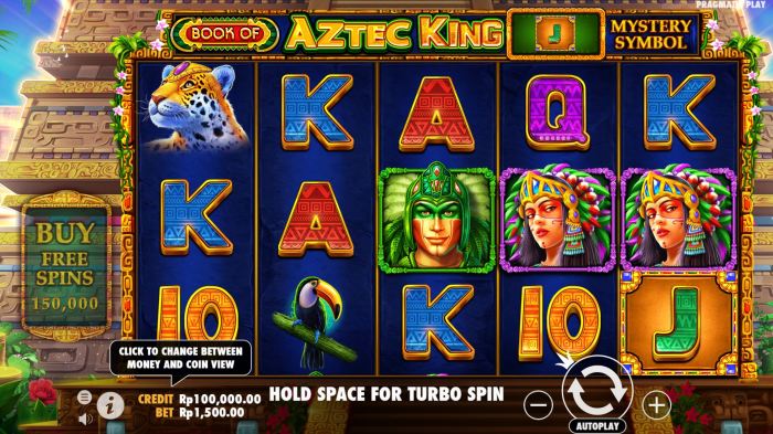 Slot Aztec King dengan jackpot tinggi